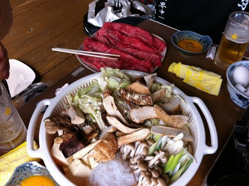 松茸と近江牛のすき焼き、食べ放題10092707