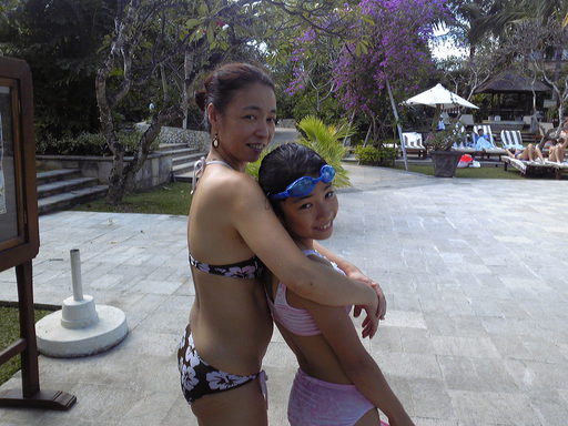 20090113 水着の親子