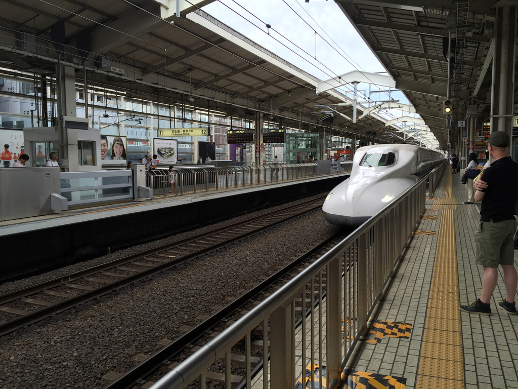 20150204 のぞみ１号京都駅入線時